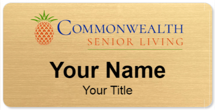 Custom name badges for Commonwealth Senior Living