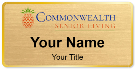 Custom name badges for Commonwealth Senior Living