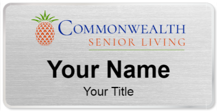Custom name badges for Commonwealth Senior Living
