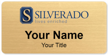 Custom name badges for Silverado Senior Living