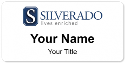 Custom name badges for Silverado Senior Living