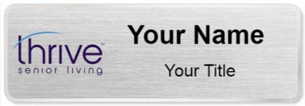 Custom name badges for Thrive Senior Living