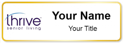 Custom name badges for Thrive Senior Living