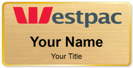 Custom name badges for Westpac