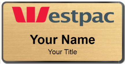 Custom name badges for Westpac