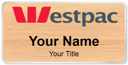 Custom name badges for Westpac