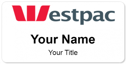 Custom name badges for Westpac