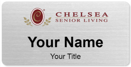 Custom name badges for Chelsea Senior Living