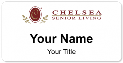 Custom name badges for Chelsea Senior Living