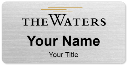 Custom name badges for The Waters Senior Living