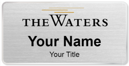 Custom name badges for The Waters Senior Living