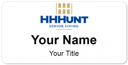 Custom name badges for HHHunt Senior Living