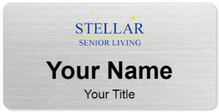 Custom name badges for Stellar Senior Living