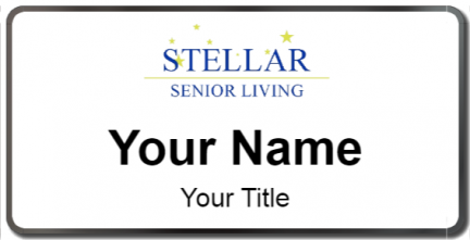 Custom name badges for Stellar Senior Living