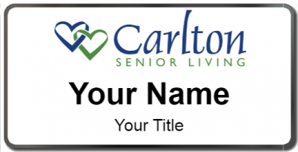 Custom name badges for Carlton Senior Living