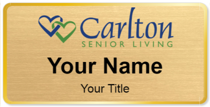 Custom name badges for Carlton Senior Living