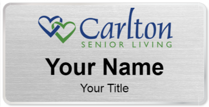 Custom name badges for Carlton Senior Living