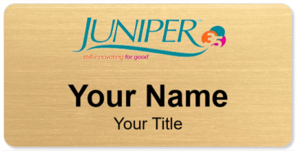 Custom name badges for Juniper Communities