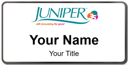 Custom name badges for Juniper Communities