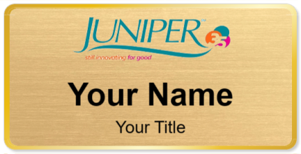 Custom name badges for Juniper Communities