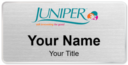 Custom name badges for Juniper Communities