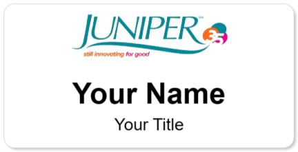Custom name badges for Juniper Communities