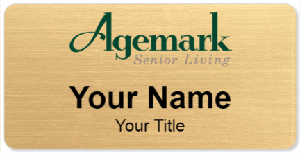 Custom name badges for Agemark Senior Living