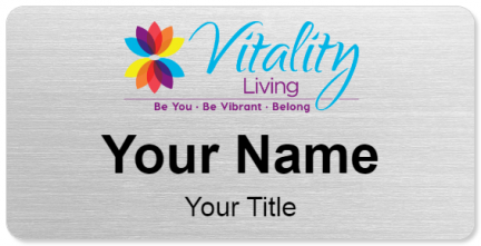 Custom name badges for Vitality Living