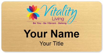 Custom name badges for Vitality Living