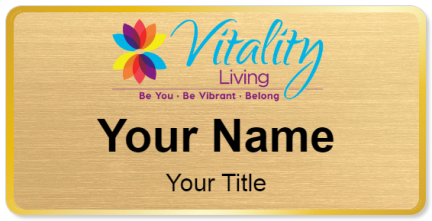 Custom name badges for Vitality Living