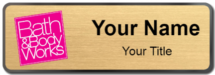 Custom name badges for Bath and Body Works