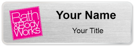 Custom name badges for Bath and Body Works
