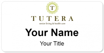 Custom name badges for Tutera Senior Living
