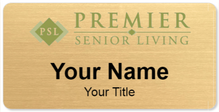 Custom name badges for Premier Senior Living