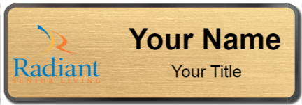 Custom name badges for Radiant Senior Living