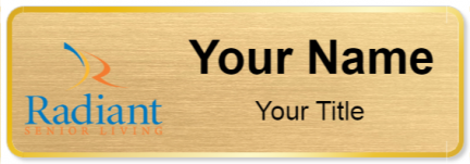 Custom name badges for Radiant Senior Living