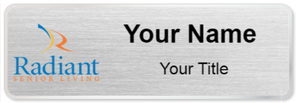 Custom name badges for Radiant Senior Living