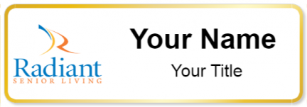 Custom name badges for Radiant Senior Living