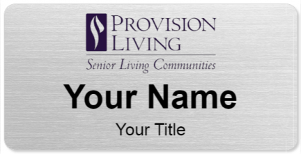 Custom name badges for Provision Living