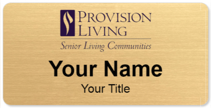 Custom name badges for Provision Living