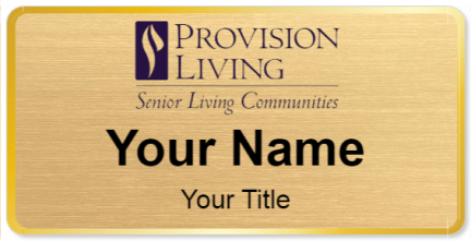 Custom name badges for Provision Living