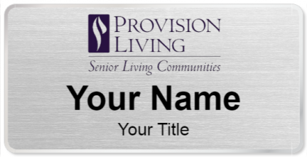 Custom name badges for Provision Living