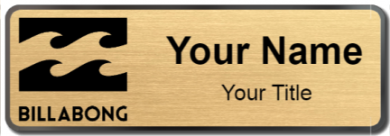 Custom name badges for Billabong