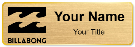 Custom name badges for Billabong