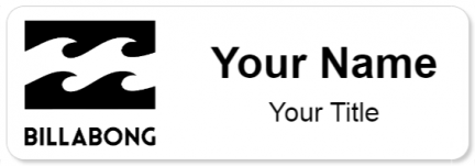 Custom name badges for Billabong