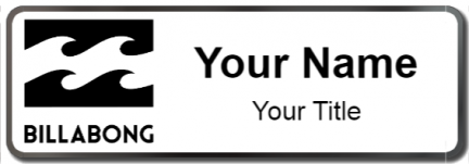 Custom name badges for Billabong