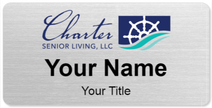 Custom name badges for Charter Senior Living