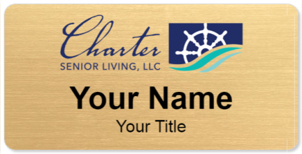 Custom name badges for Charter Senior Living