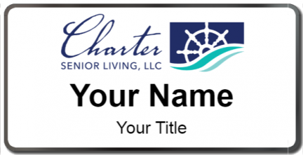 Custom name badges for Charter Senior Living