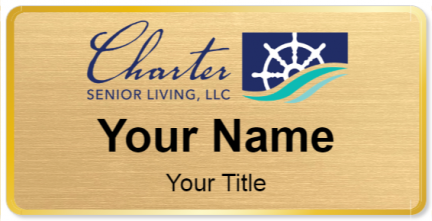 Custom name badges for Charter Senior Living